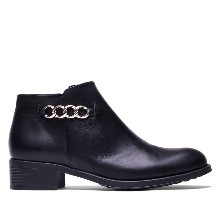 Elodie - Venta al por mayor Botines - Mujer - BOTIN CLEO TACON BAJO EN PIEL KRUST