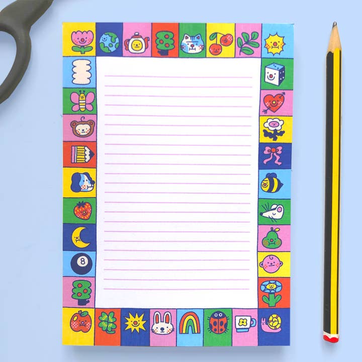 Bloc-notes des choses heureuses pour la vente par Iris Otto Illustration