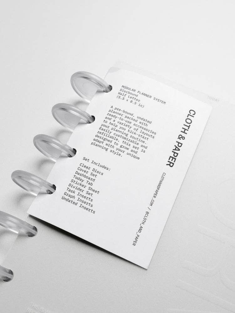 Cloth & Paper - Wholesale Planner - FORMA Modular Planner System | Half Letter1