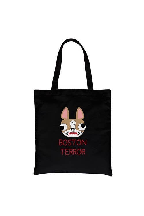 365 In Love - Wholesale Tote Bag - Unisex - Boston Terror Terrier Canvas Bag0