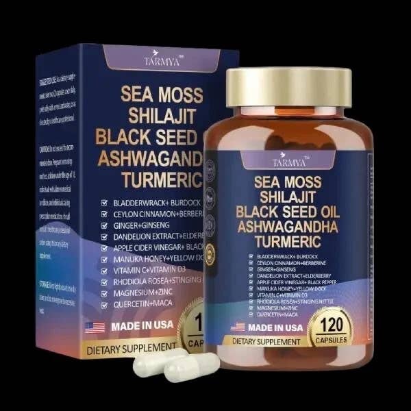 25-in-1 Sea Moss Black Seed Oil Ashwagandha Ginger Shilajit for wholesale by Cozy Trends