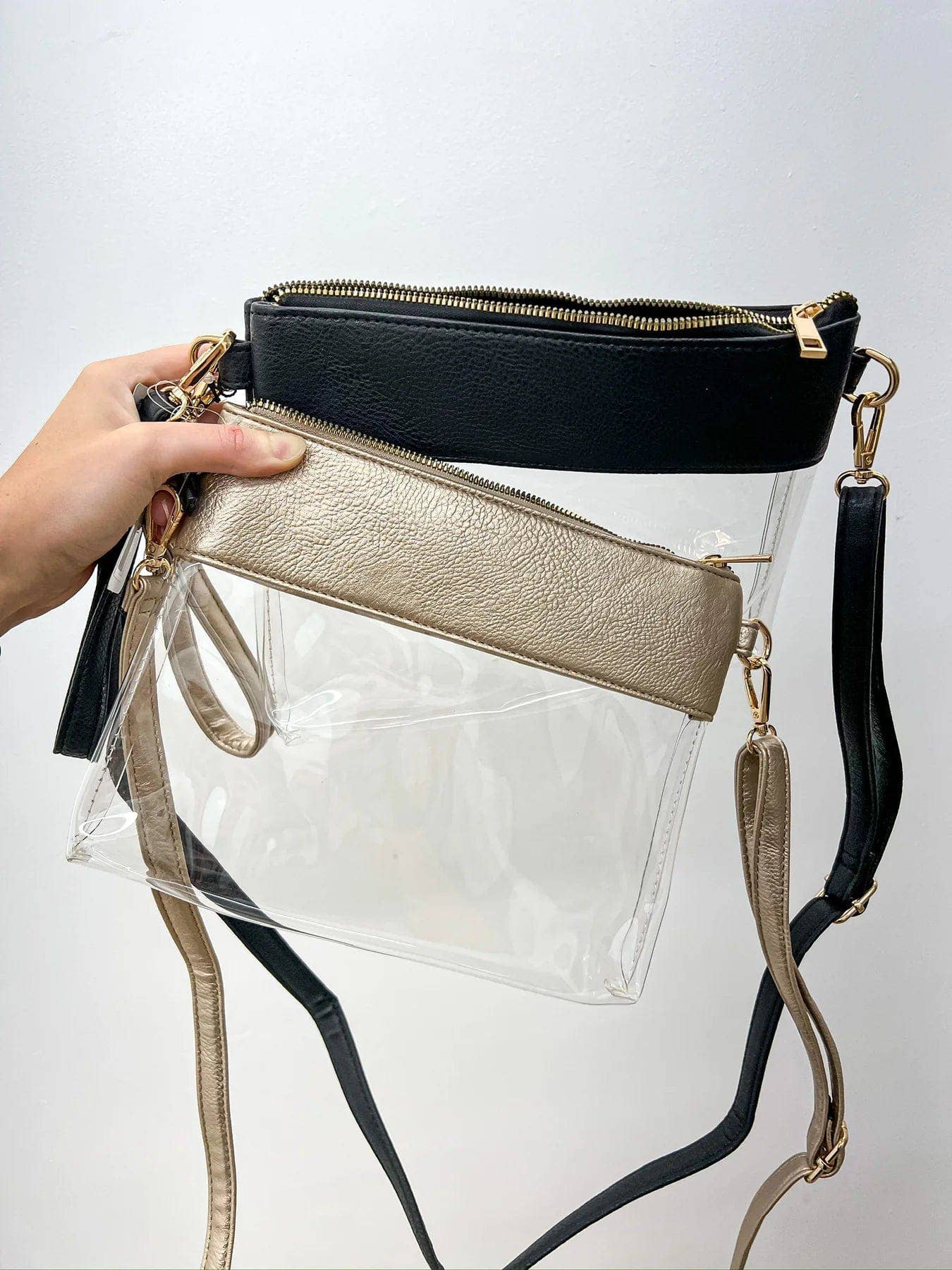 MiMi Wholesale - Vente Sac à bandoulière – femme - Sac à bandoulière/pochette transparent Game Day AD200T