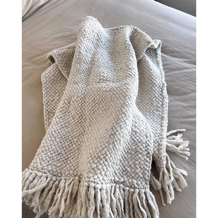 CHACO Goods - Wholesale Throw Blanket - Wool Throw – Natural (100% Hand-Dyed Sheep Wool)4