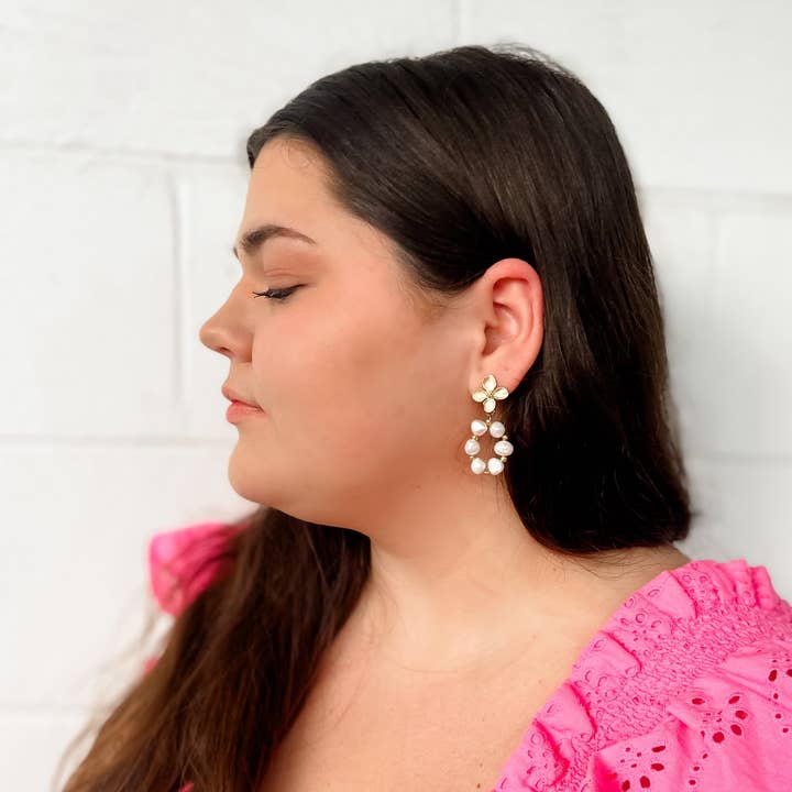 Vera blomster øreringe for engroshandel hos Devere Handmade Jewelry