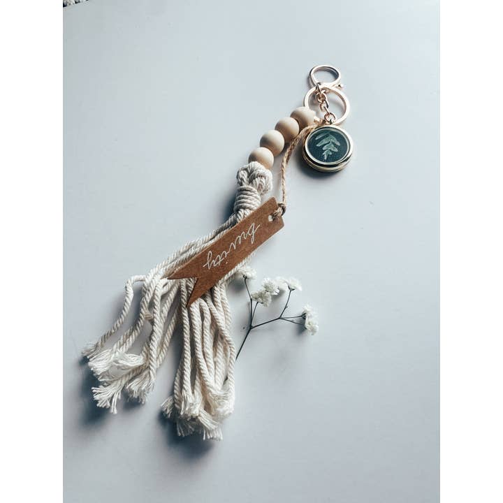 Macrame keychains for wholesale by Brevity Art