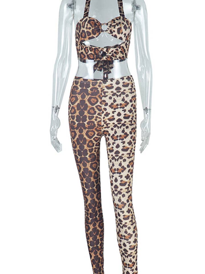 Leopard Print Pants Set for wholesale on Faire2