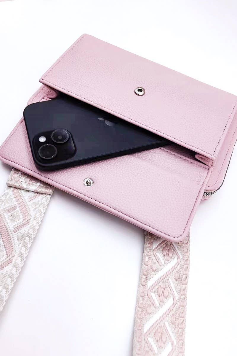 42POPS – wholesale Axelväska - Dam – Veganläder Vävd Korsväska Axelremsväska6