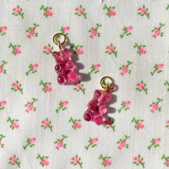 Bold Blossom Shop – wholesale Individual charm/pendant – Raspberry Gummy Bear Charms1