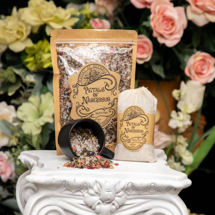 Spearmint- und Narzissenblüten-Badesalz und Teemischung für den Großhandel von Earth's Best Wellness Market