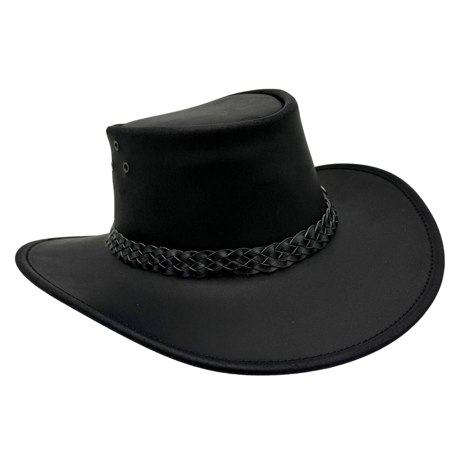 Jacaru Australia - Vente Chapeau de cowboy – unisexe - Chapeau Jacaru 1006 Wallaroo Oil en cuir huilé7