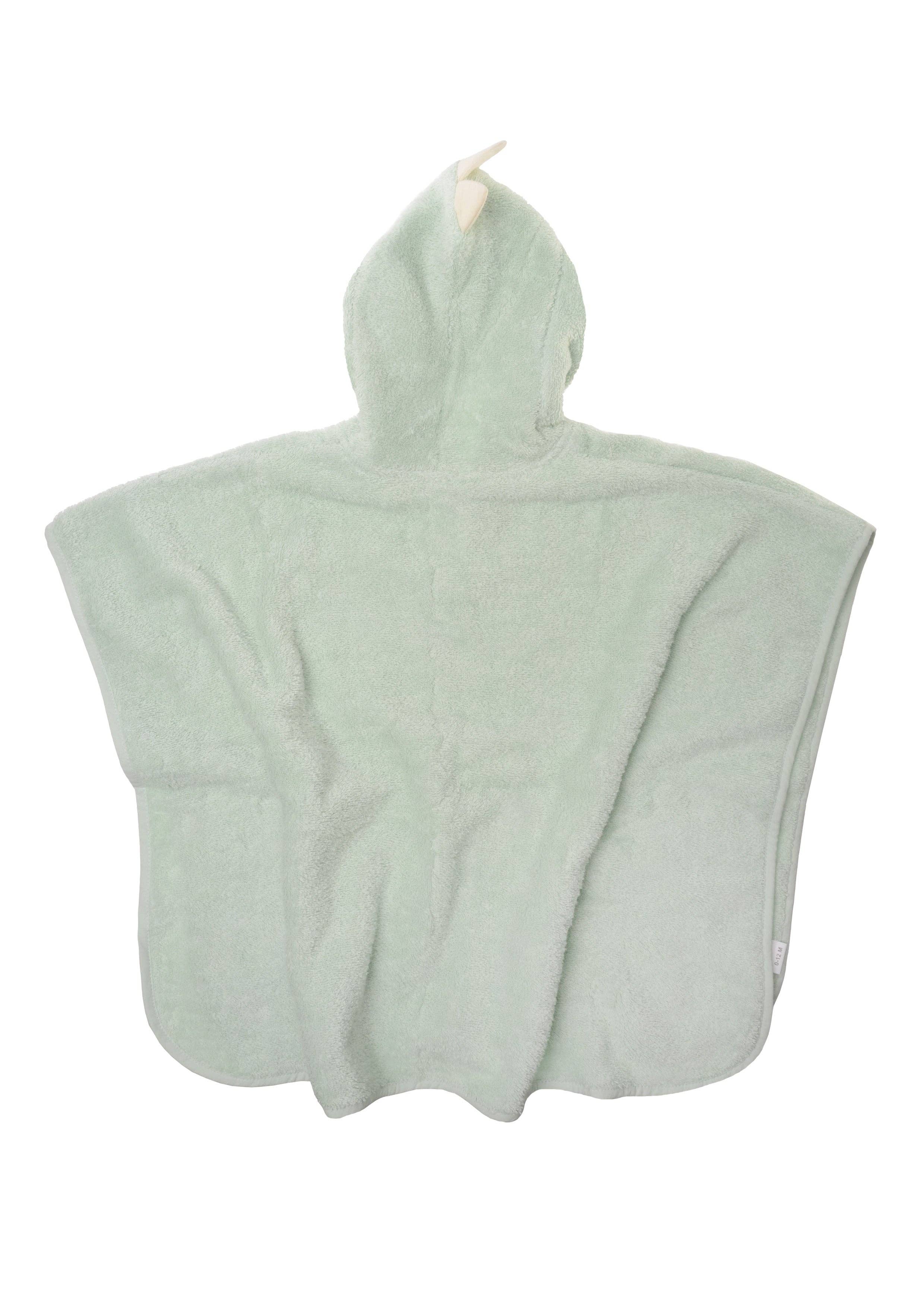 Liliput - Wholesale Poncho Towel - Kids & Baby - Green hooded poncho with dinosaur spikes2