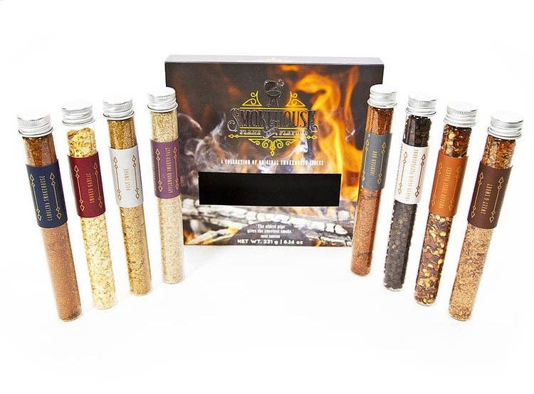 The African Home Goods - Vendita all'ingrosso Mix di spezie - Smokehouse Flame and Flavour, set di 8 esclusive confezioni per la selezione di spezie affumicate, insolite idee regalo per la cucina, per buongustai, goditi Smokey Sunday Roast Spice5