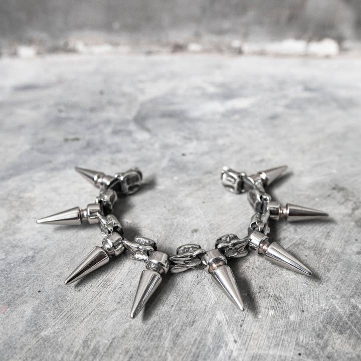 Vertebrae Spike 2.0 Metal Bracelet for wholesale by JUNGLE TRIBE