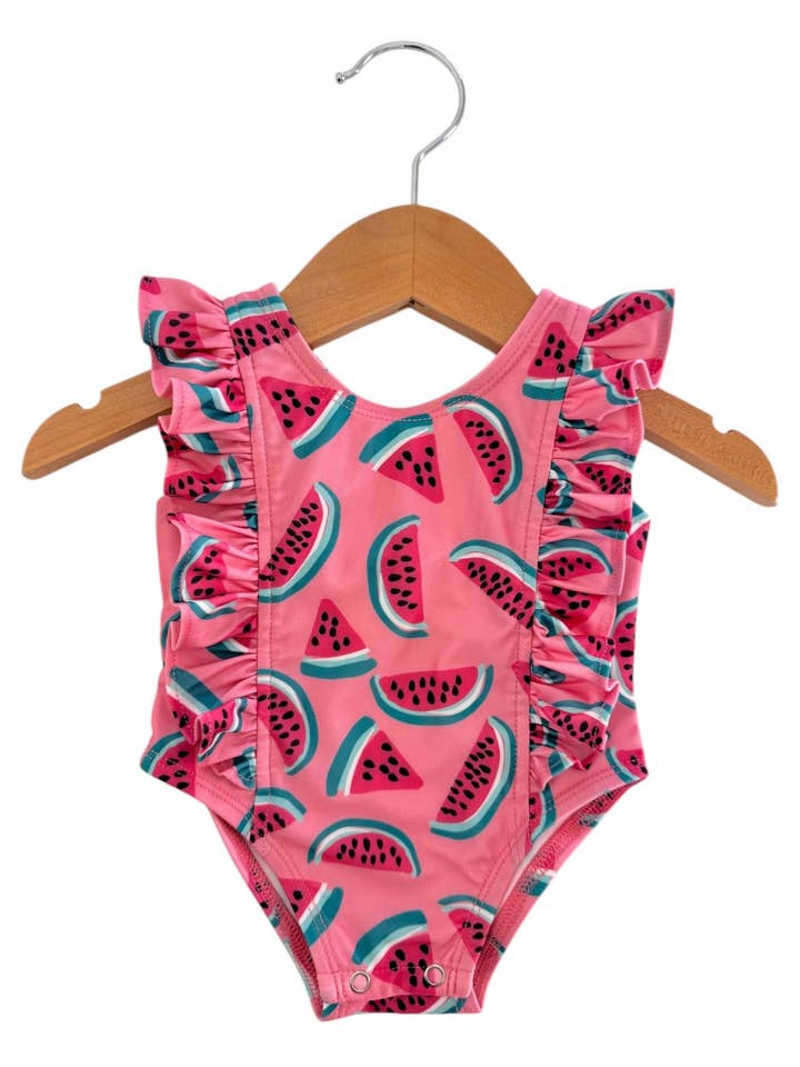 SIIX Collection - Wholesale One Piece Swimsuit - Kids - Watermelon / Monaco Swimsuit / UPF 50+