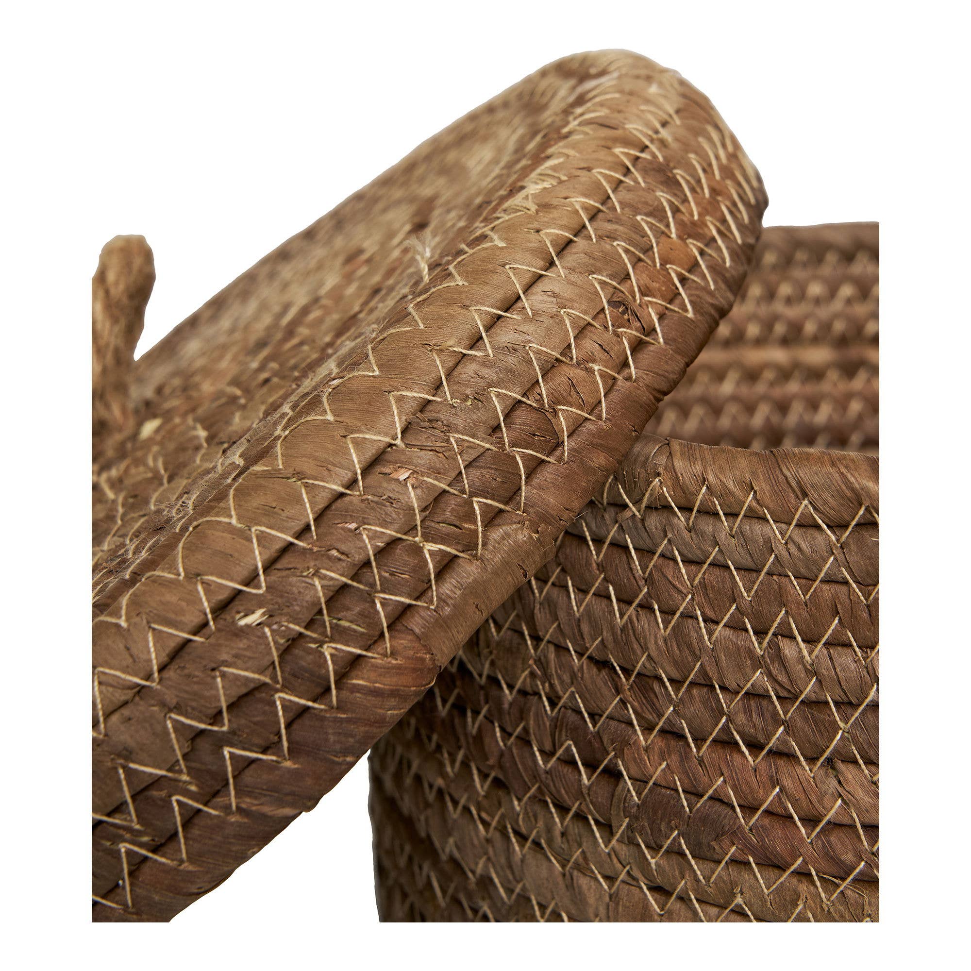 Bruin Desio - Set van 2 manden van natuurlijke bananenbladeren voor groothandel op Faire4