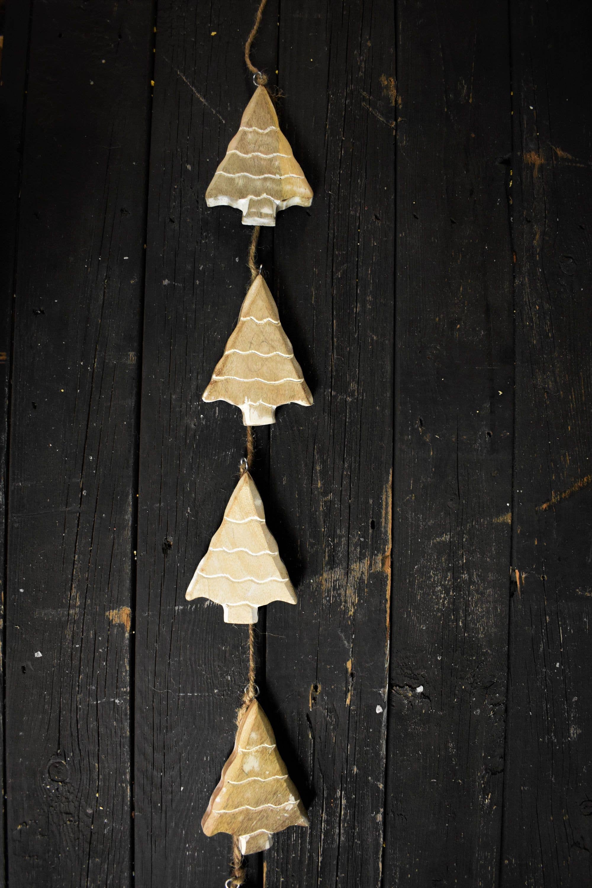 Wholesale Home Decor - Wholesale Bunting/Garland - 78in Garland with 12 Tree Shaped Ornaments1