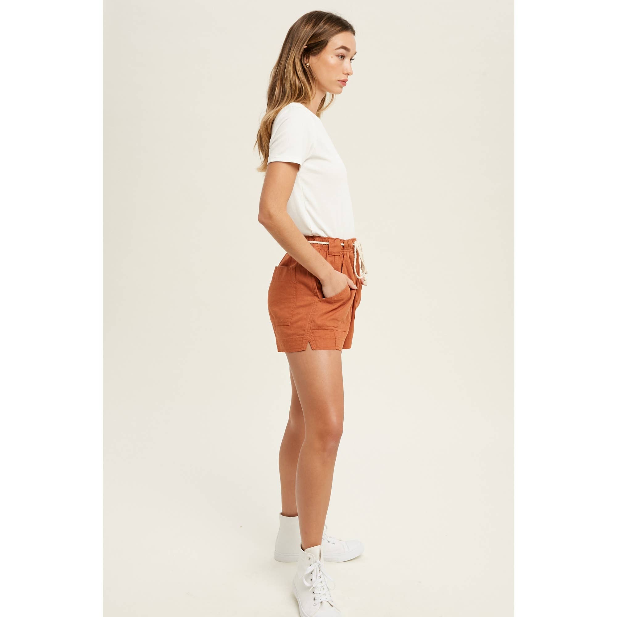 Wishlist Apparel – T-shirt – Mulher por atacado – Camiseta básica canelada de malha / WL18-171410