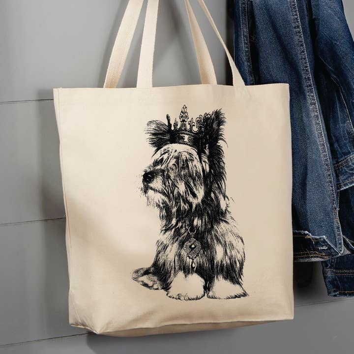 Avery Lane Gifts – Großhandel Tragetasche – Damen – Yorkshire Terrier Hundekrone, 12 Unzen Tragetasche