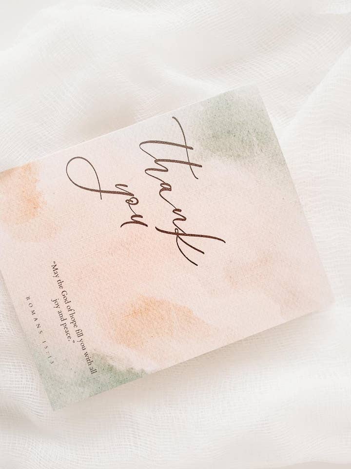 Christliche, schriftbasierte, bunte Dankeskarte für den Großhandel von TheGoodStop