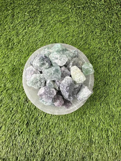 Color Fluorite RAW, 0.75"-1.25" Size, RAW Color Fluorite for wholesale by CaNatureLover