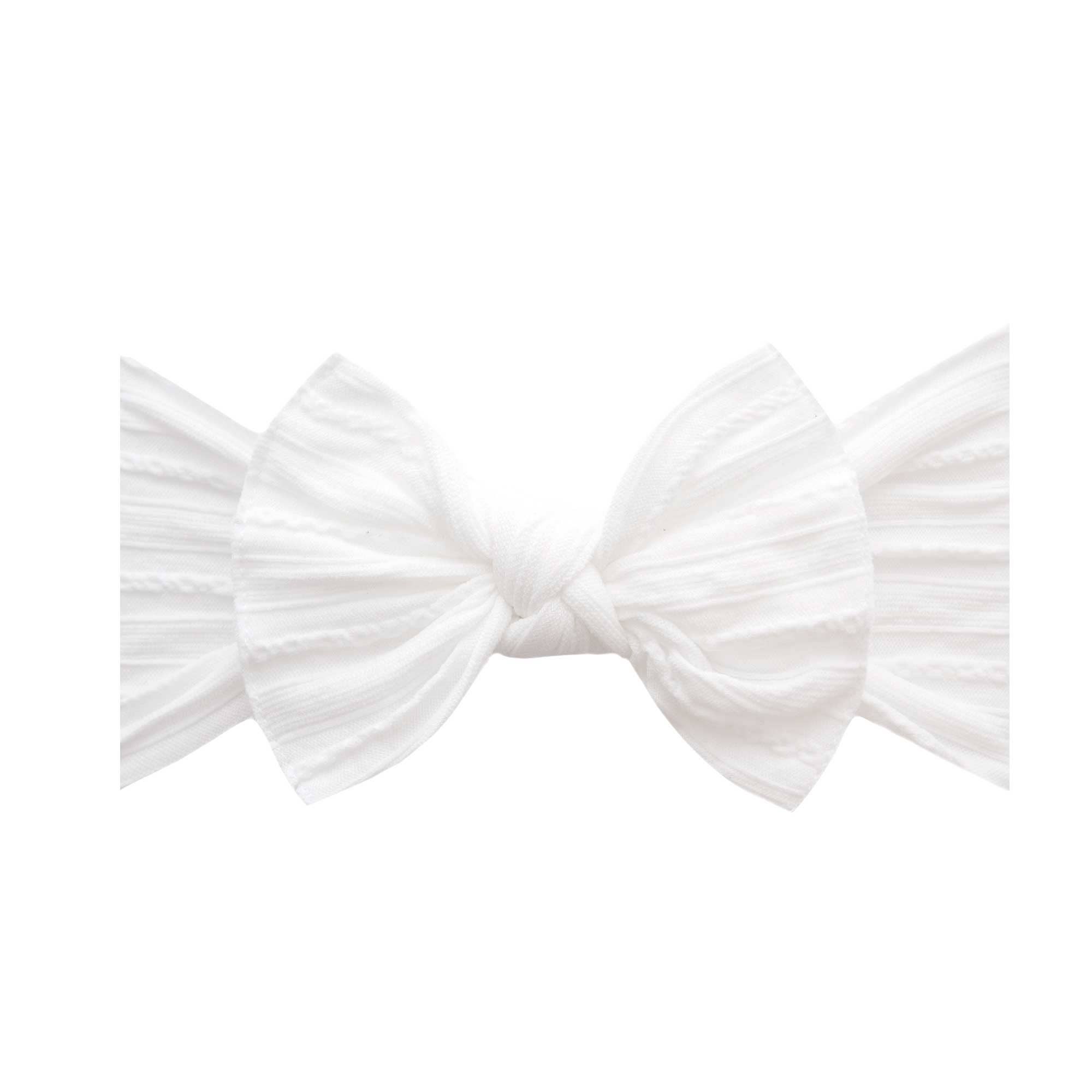 Baby Bling Bows - Wholesale Hair Bow - Baby - Baby Bling® Cable Knit Knot soft nylon headband0