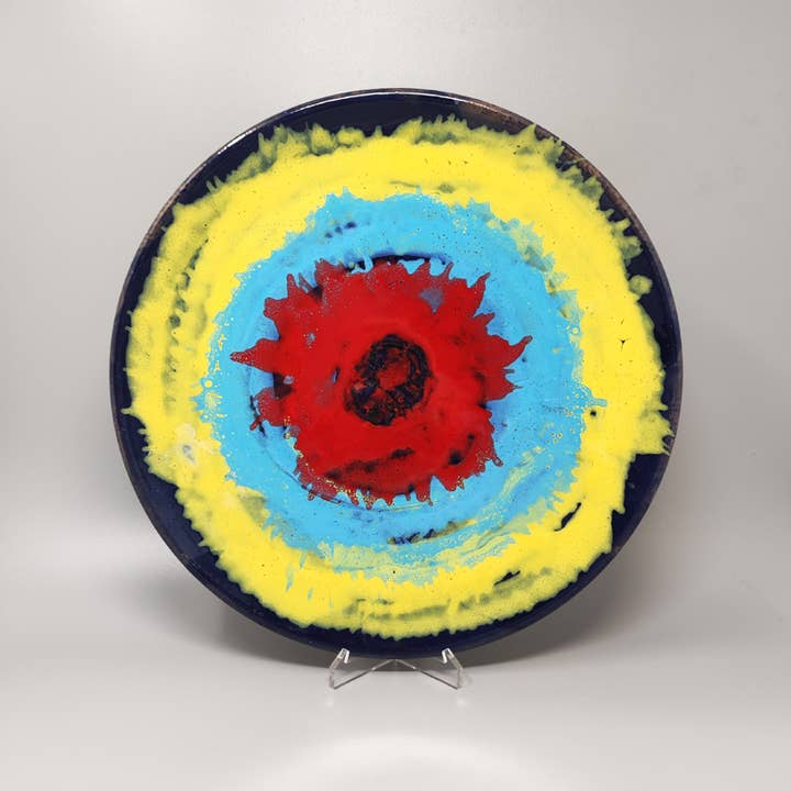 MadInteriorArt – Engroshandel Pyntetallerken/skål – 1970'erne Gorgeous Dekorative Plated eller Centerpiece af Frumento1