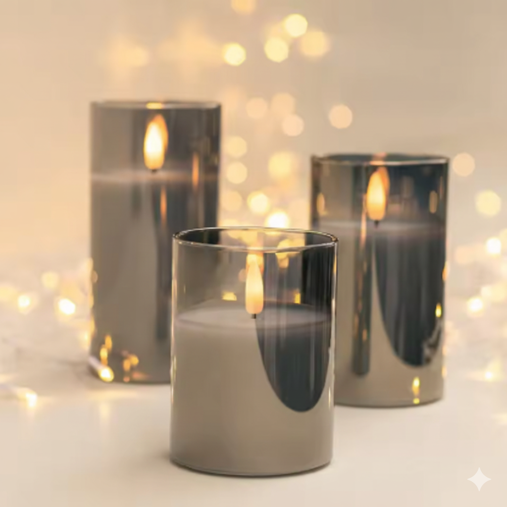 Buddha Ayurveda - Wholesale Flameless Candle - LED Flameless Candles Set – Real Wax with Timer2