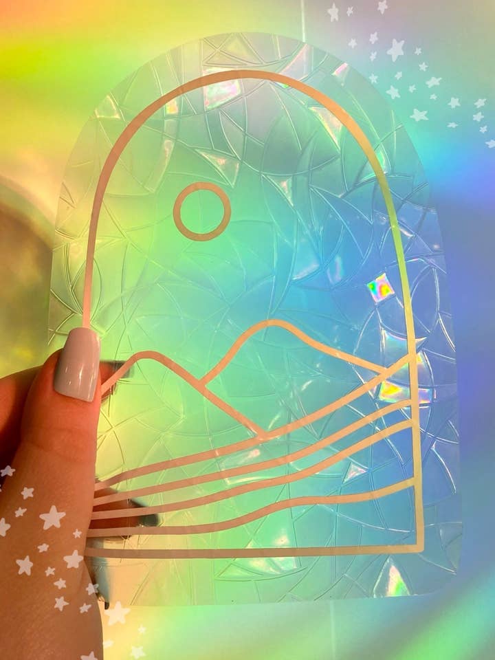 Arch Hills Rainbow Suncatcher | Janela Rainbow Cling por atacado de Rising River Co