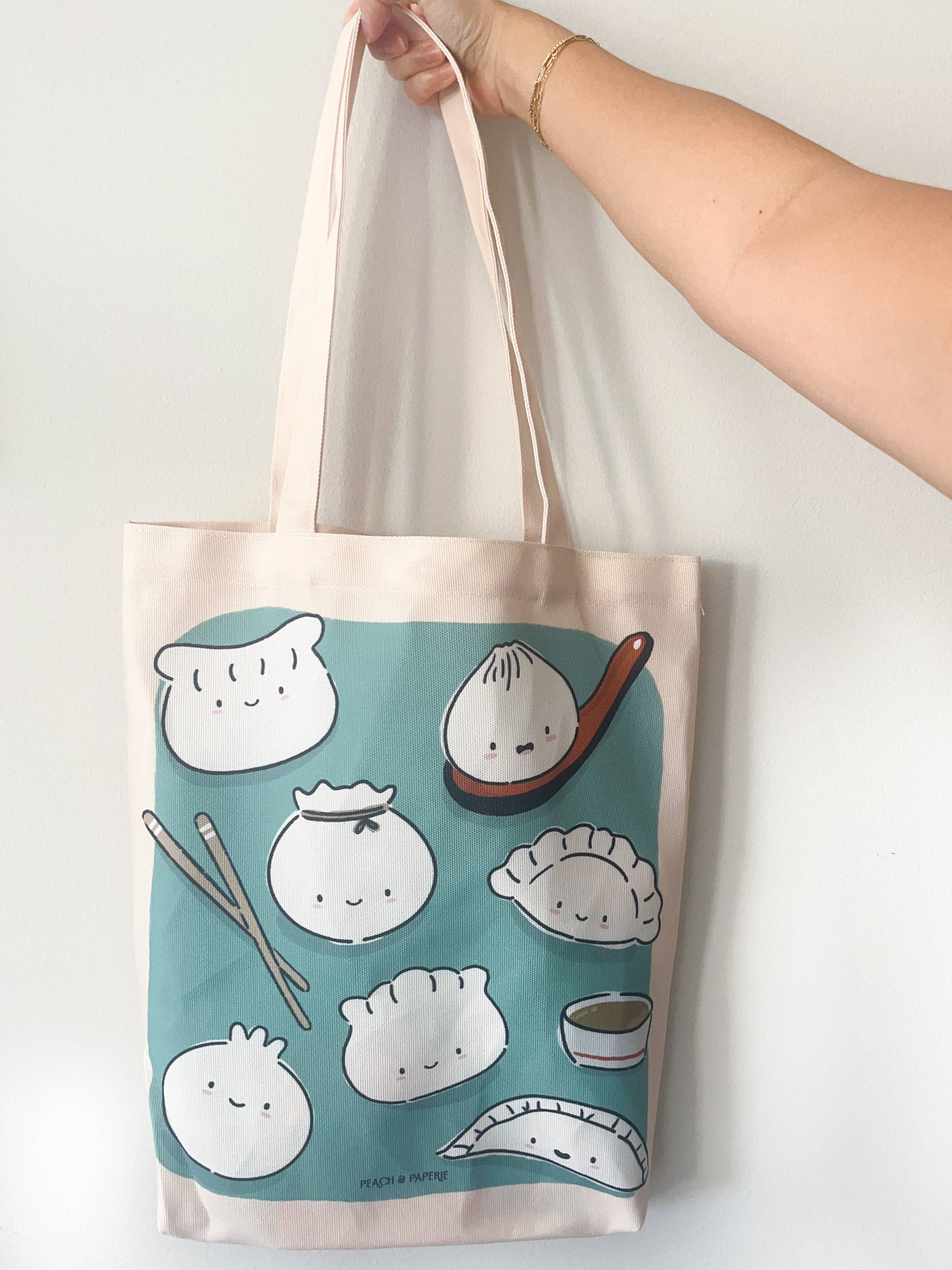 peach & paperie - Wholesale Tote Bag - Unisex - Dumpling Tote Bag1