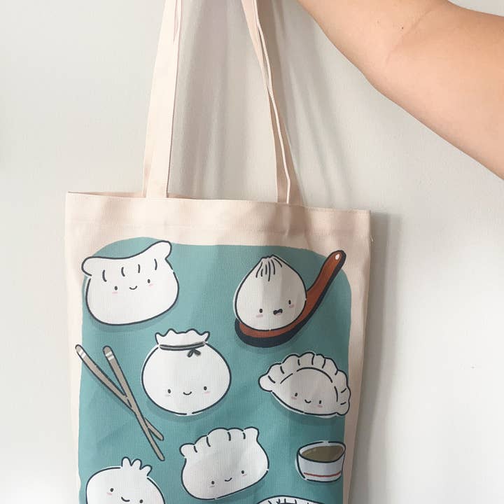 peach & paperie - Wholesale Tote Bag - Unisex - Dumpling Tote Bag1