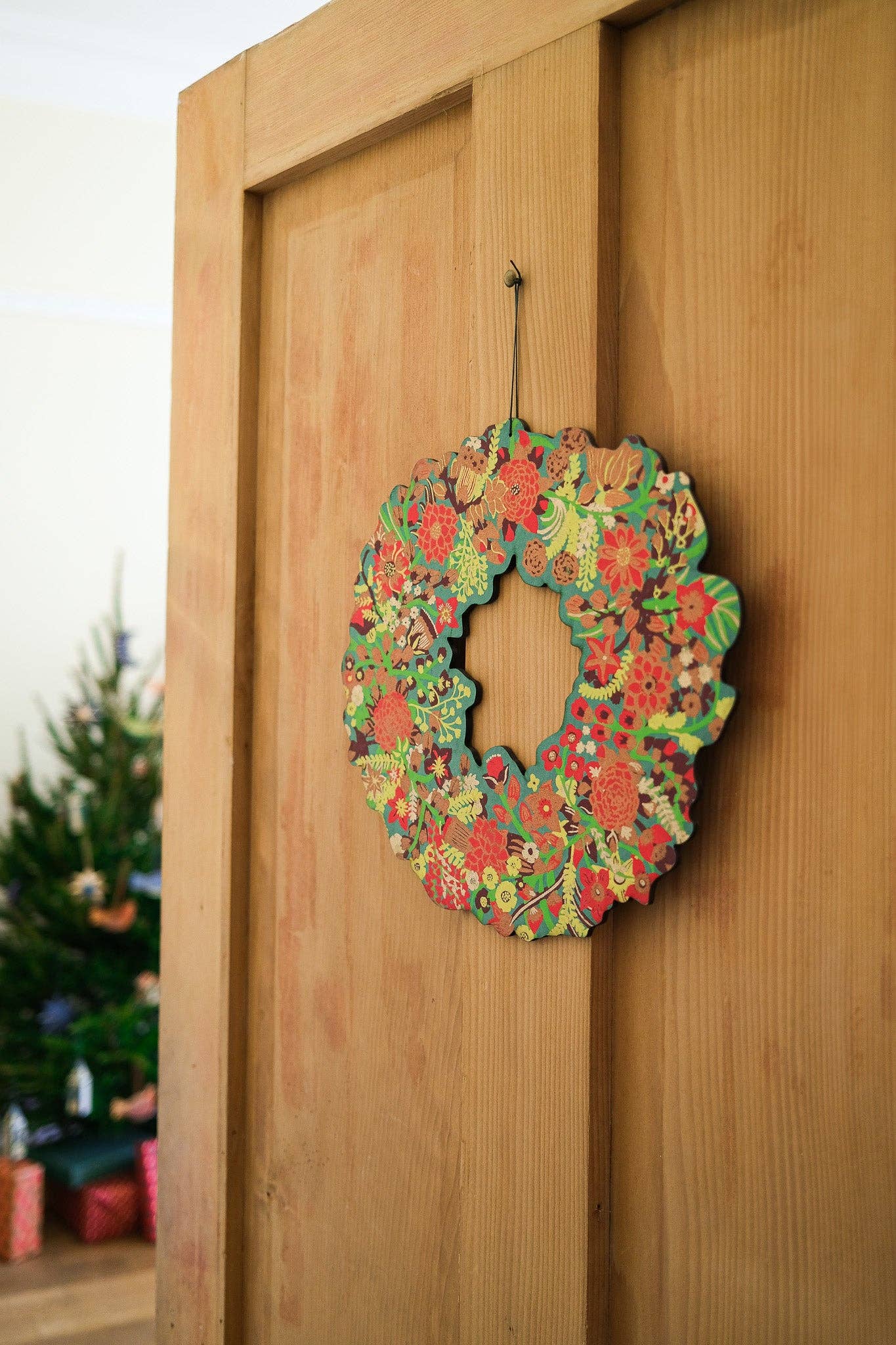 East End Press – wholesale Wreath – UK/EU: Christmas Foliage Cotton Board Wreath7