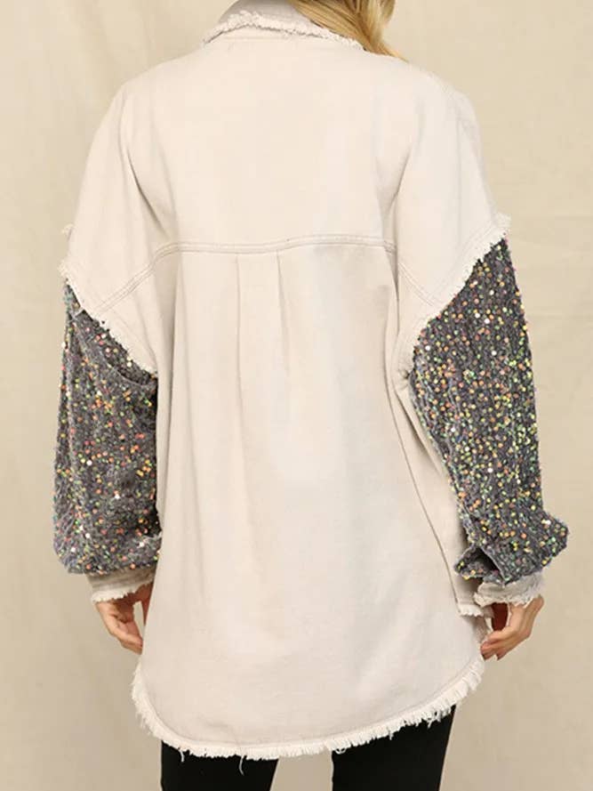 UNISHE - Wholesale Jacket - Women's - Colorful Sequin Glitter Jacket OZX0892