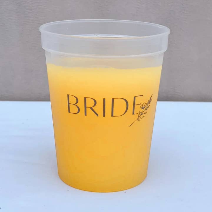 Bridal Party Cups - Party Pack for wholesale by Ever Be Floral