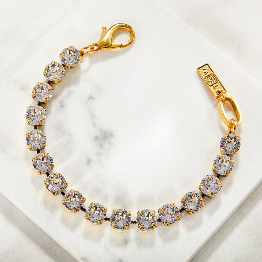 TOVA - Vente Bracelet tennis - Bracelet Izzy en or antique3