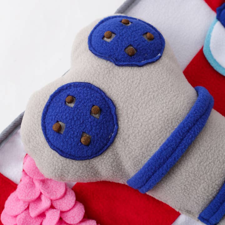 LUFTPETS - Wholesale Pet Mat - Dog - Red Bone Snuffle Mat for Dogs – 24" Squeaky Enrichment Toy8