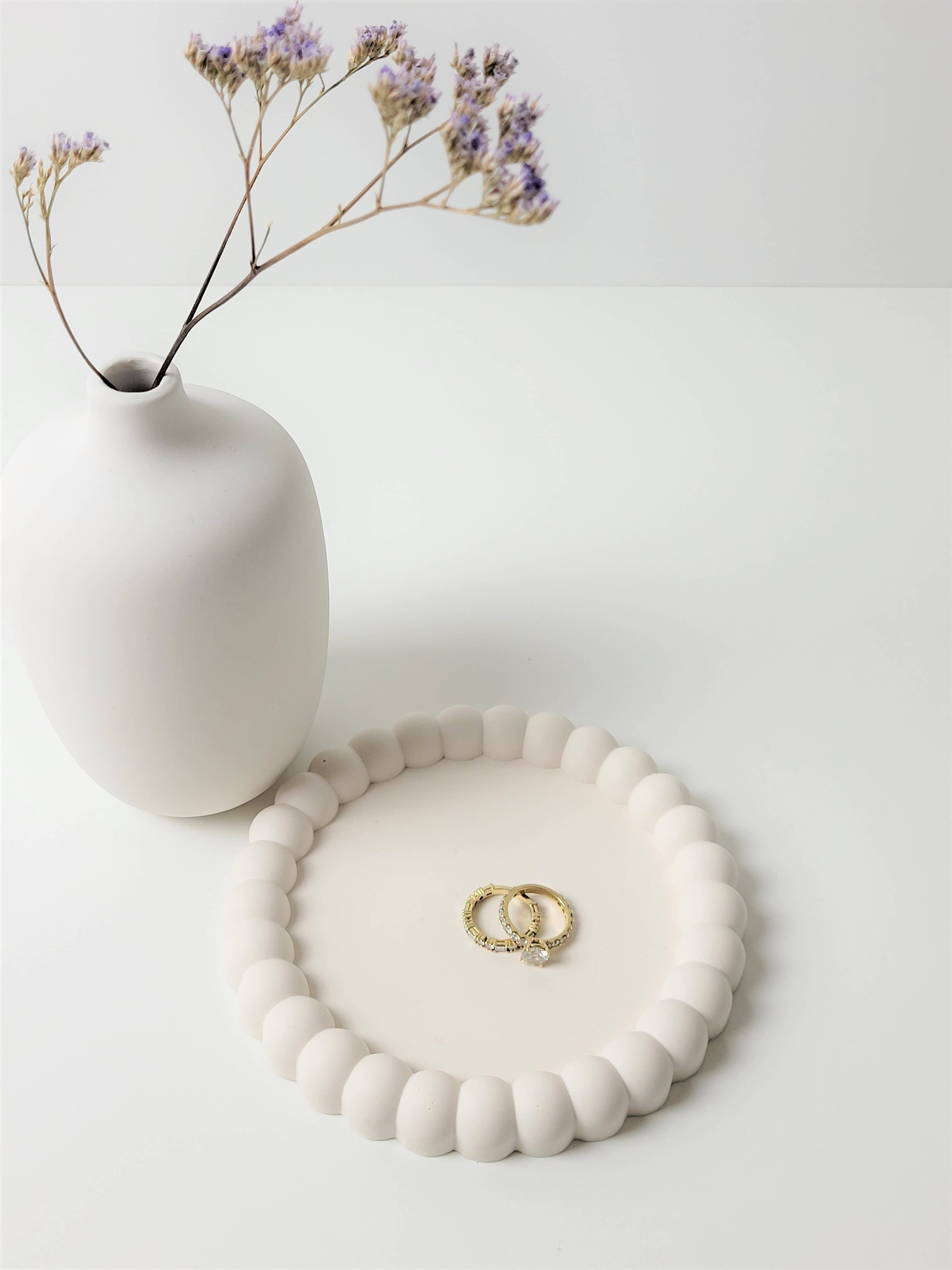 Three Springs Candle Co. - Wholesale Jewelry Dish - Mochi Donut Small bubble Jewelry trinket tray | dish4