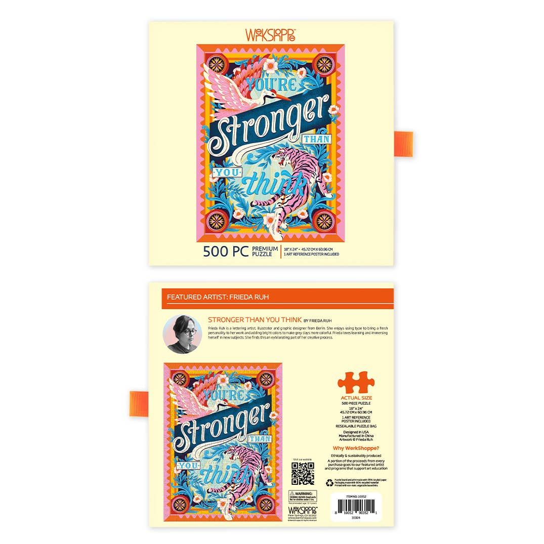 WerkShoppe - Wholesale Puzzle - Adult - Stronger Than You Think 500 Piece Puzzle3