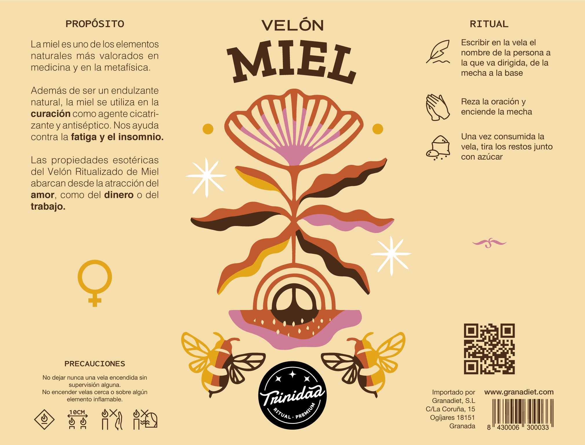 trinidad - Wholesale Votive Candle - Basic Honey Candle1