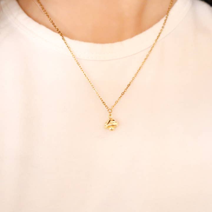 Squatty Mushroom Necklace for wholesale by Annie Austen | Jewelry • Accessories