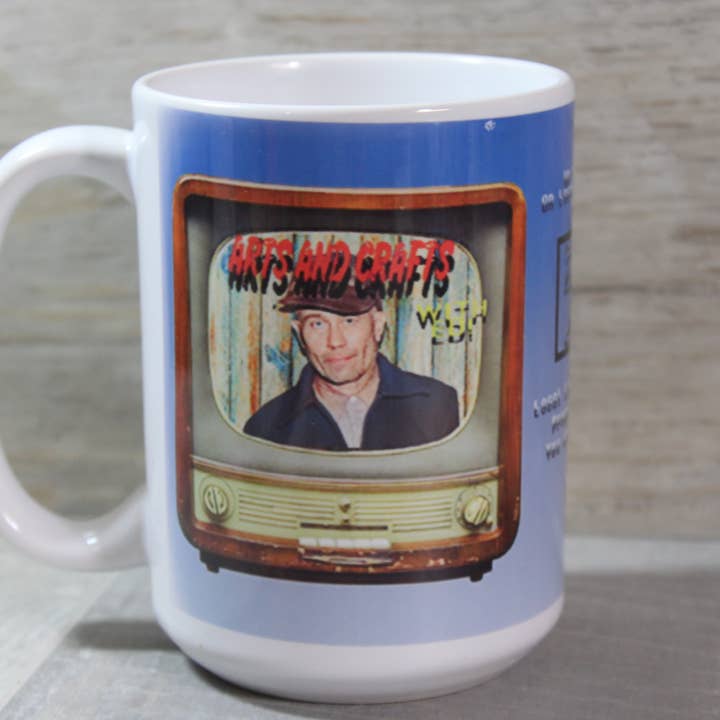 Raven Design - Wholesale Coffee Mug - Ed Gein 15oz ceramic Arts and Crafts with ED Parody Cup