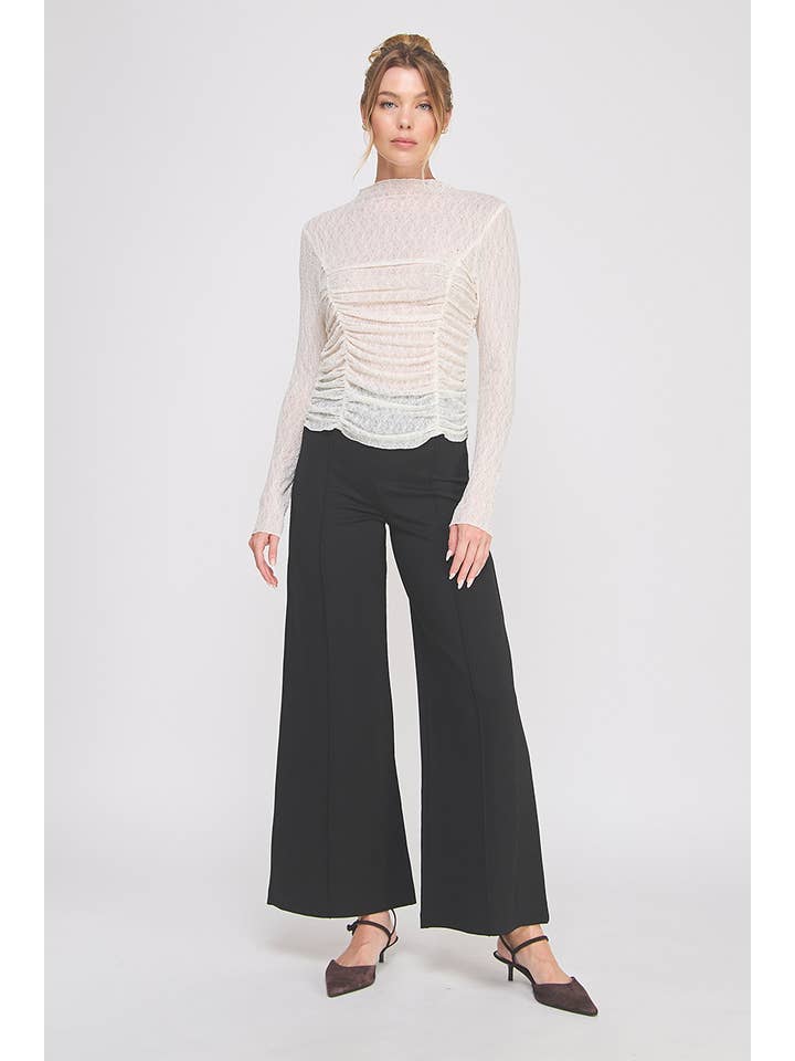 Allie Rose - Wholesale Blouse - Women's - Embellished lace Long Sleeve top11