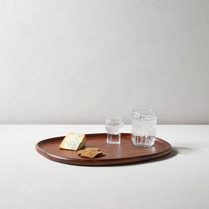 Be Home - Wholesale Decorative Tray - Talo Medium Acacia Tray, Walnut