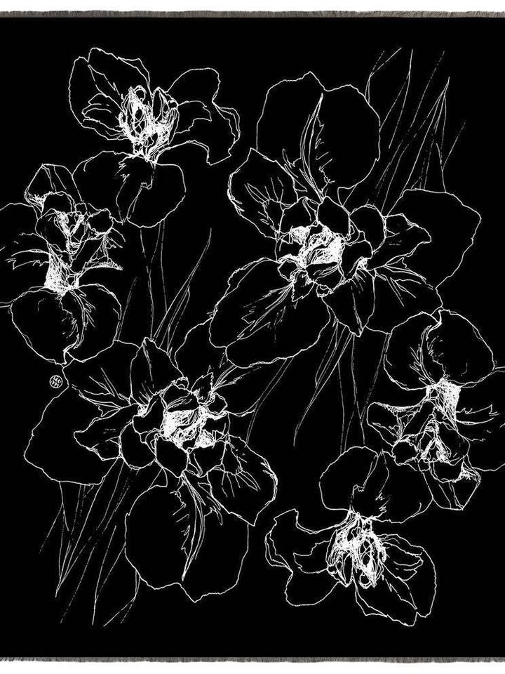 100% Cashmere Scarf - 'Iris' for wholesale by Moena Moxham Inc