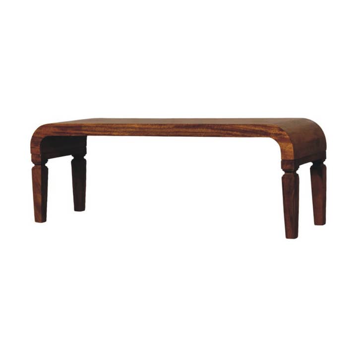 Solid Wood Arcus Coffee Table,Brown for wholesale by Artisan Furniture