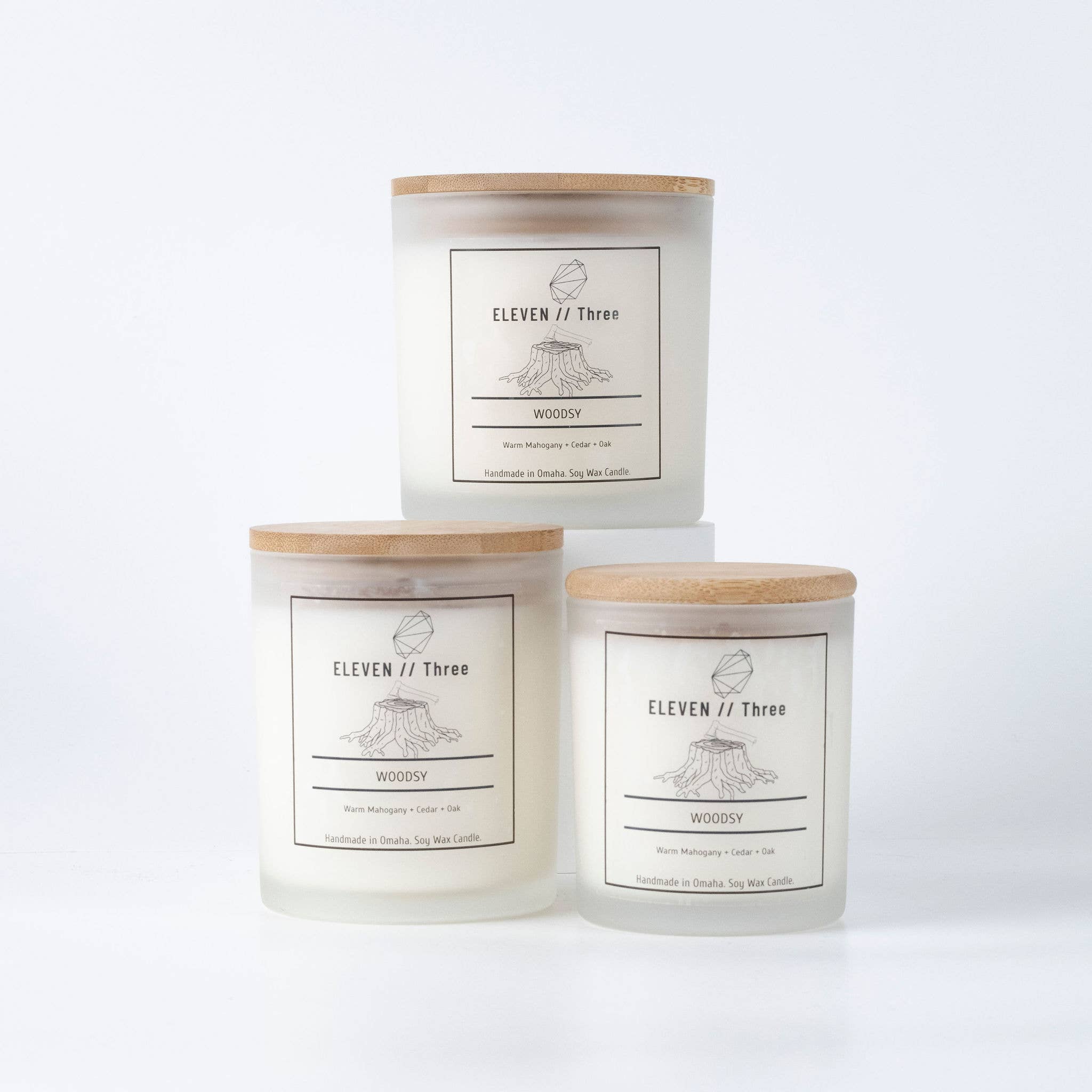 ELEVEN//Three - Wholesale Jar/Filled Candle - WOODSY1