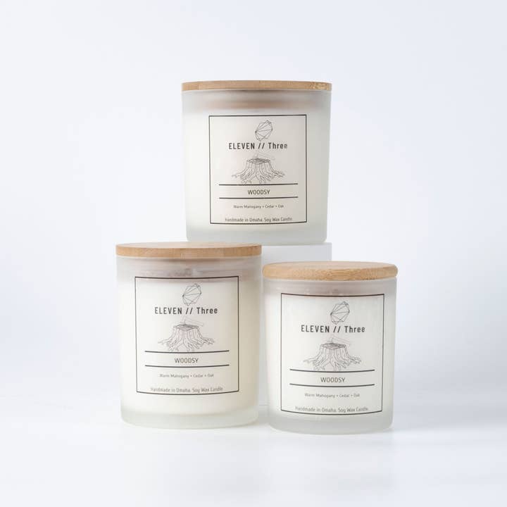 ELEVEN//Three - Wholesale Jar/Filled Candle - WOODSY1