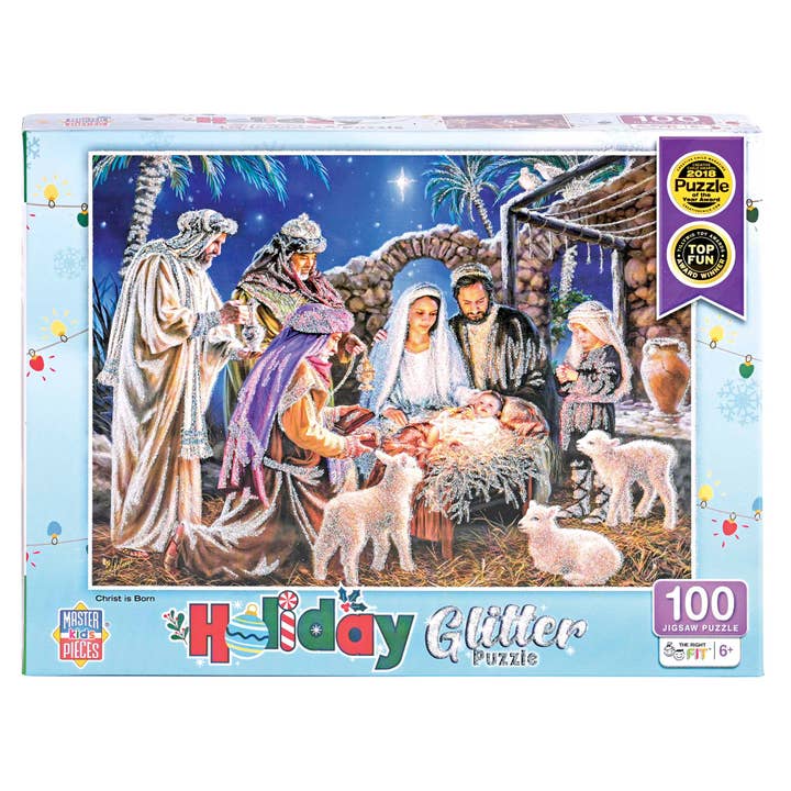 Puslespil Kristus er født 100 stykker for engroshandel hos Magnolia