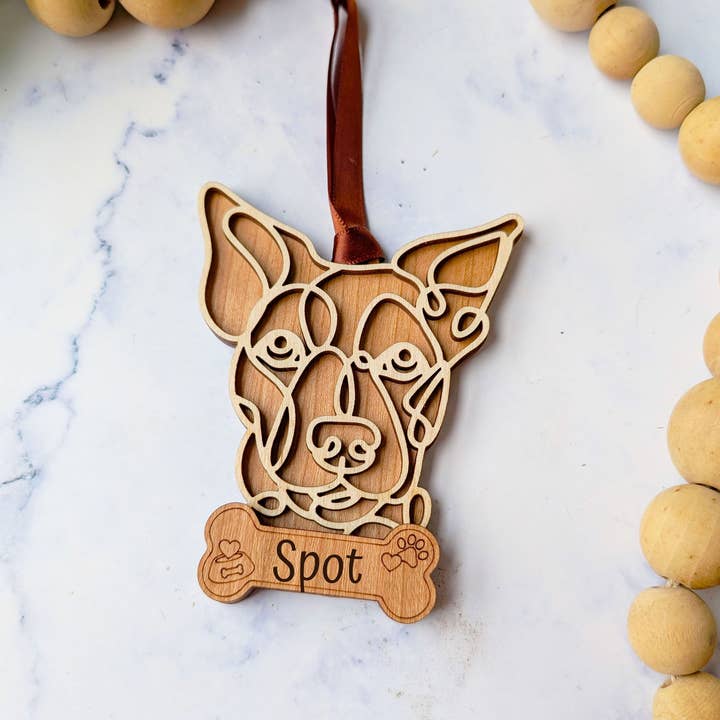 Jack Russell Terrier Dog Ornament for wholesale by Roots & Routes Co