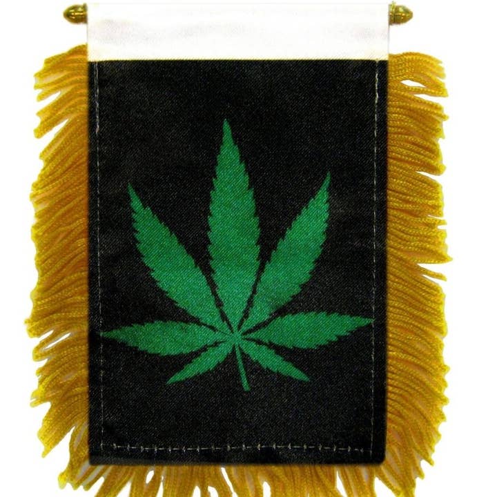 MJ Blad Mini Banner voor wholesale door Flags Importer