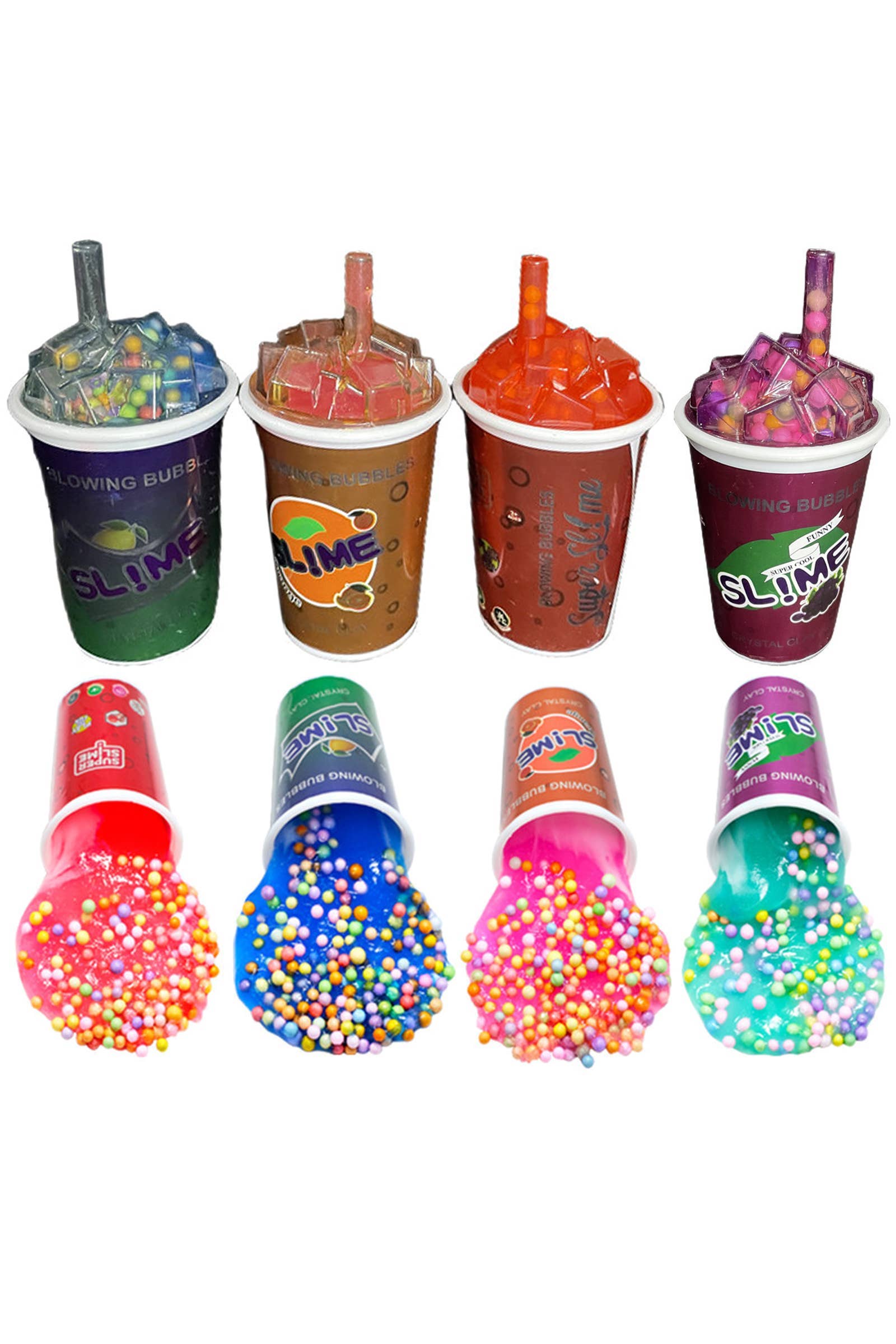 ASSORTED Iced Soda Soft Drink Foam Ball Infused Slime Cup for wholesale on Faire1